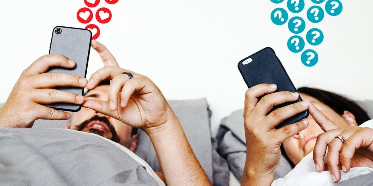 Nhiều người bị thu hút bởi drama, đặc biệt là chuyện ngoại tình, trên mạng xã hội. Ảnh minh họa: Stocksy.
