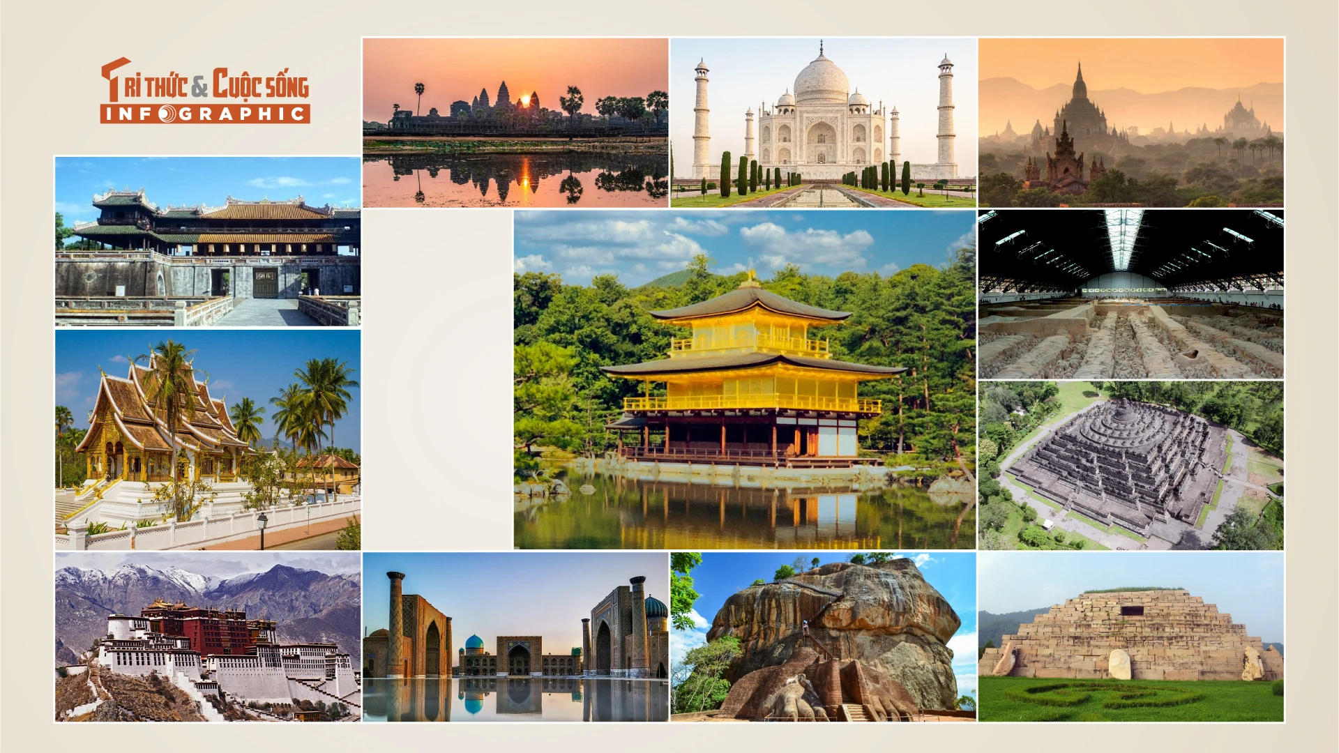 [INFOGRAPHIC]: 12 Di sản văn hóa thế giới nổi bật ở châu Á 