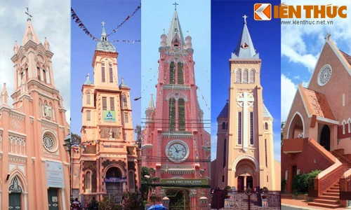 Loạt nhà thờ cổ màu hồng hút mọi ánh nhìn ở Việt Nam