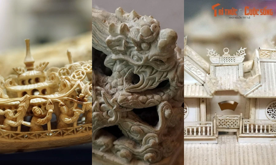 Ngắm ba bộ cổ vật ngà voi đỉnh cao ở ba miền đất nước