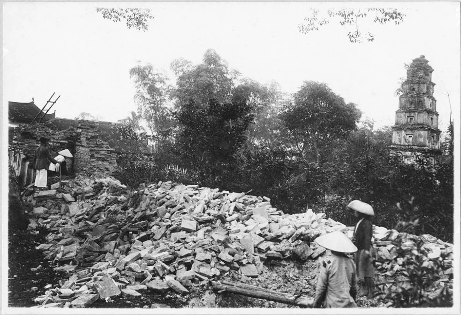 Ảnh cực quý về chùa Cói ở Vĩnh Yên một thế kỷ trước