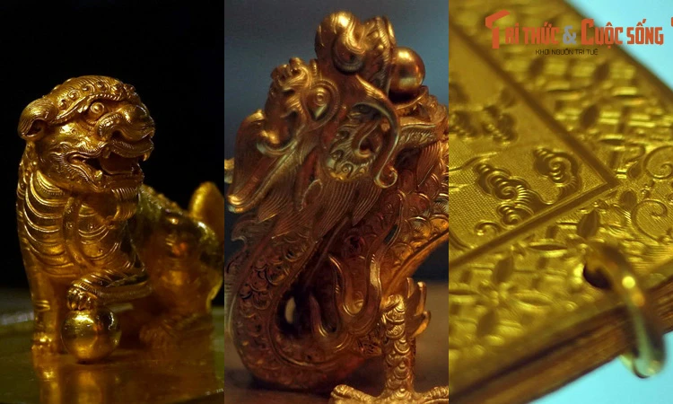 Soi loạt đồ quý bằng vàng ròng của nhà Nguyễn ở Hà Nội