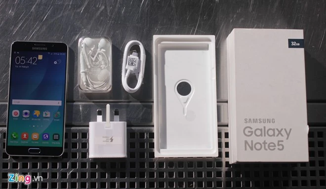 Loạt ảnh đập hộp siêu phẩm Samsung Galaxy Note 5 