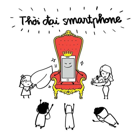 Cười rơi cả mồm với bộ tranh “thời đại smartphone lên ngôi“