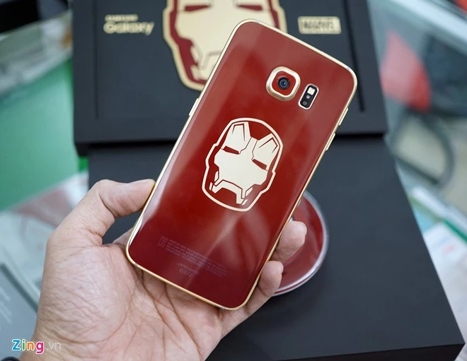 Ngắm Galaxy S6 Edge bản Iron Man 3.000 USD ở VN