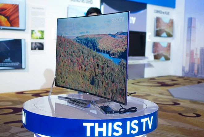 Ngắm TV Samsung SUHD không viền giá từ 32 triệu đồng tại VN