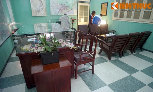 Phòng làm việc của Tướng Giáp thời chống Mỹ