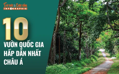 [INFOGRAPHIC] 10 Vườn quốc gia hấp dẫn nhất châu Á