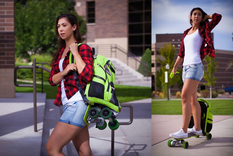  Khám phá Movpak - chiếc balô kiêm ván trượt điện cực độc