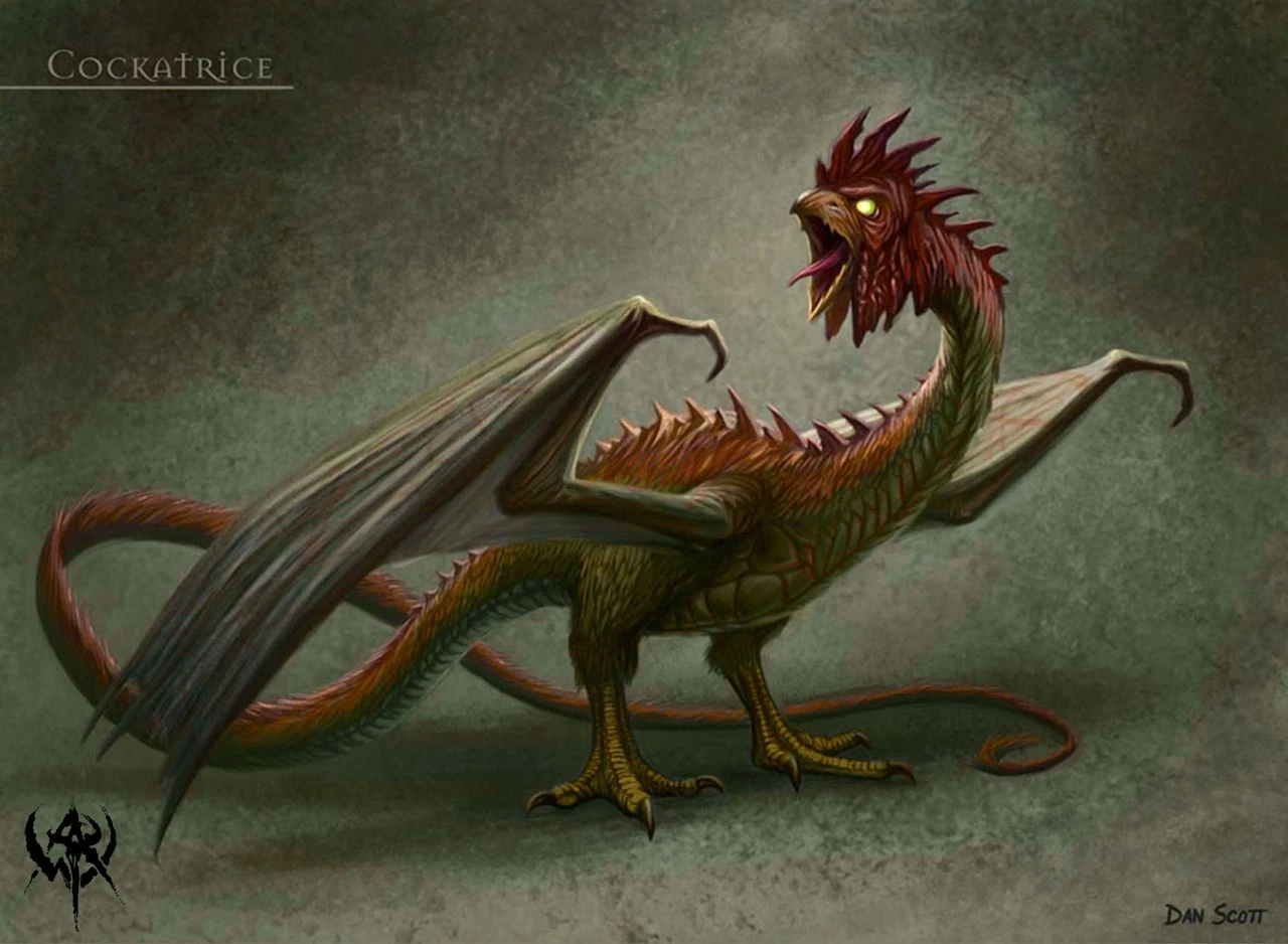 Quái vật đầu gà mình rồng kinh dị nhất truyền thuyết châu Âu