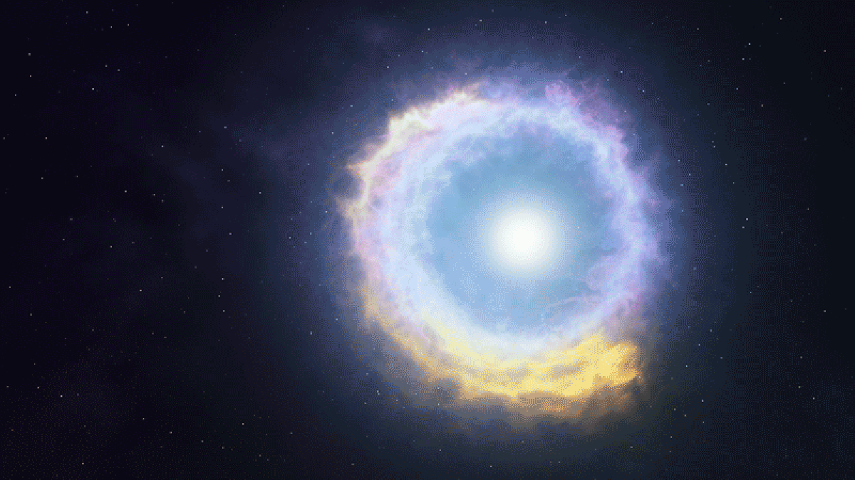  6. Tạo ra sóng xung kích khổng lồ. Vụ nổ siêu tân tinh tạo ra sóng xung kích cực mạnh có thể làm nóng các đám mây khí xung quanh và kích thích sự hình thành sao mới. Ảnh: Pinterest.