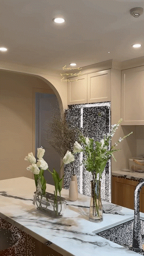 Mới đây, Á hậu Việt Nam 2020 gây sốt khi đăng tải clip vỏn vẹn 16 giây hé lộ những góc xịn xò bên trong tổ ấm.