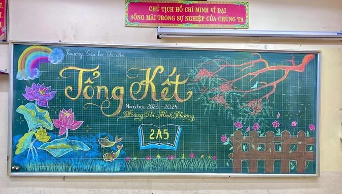 Loạt bảng chia tay cuối năm học đẹp như tranh, không nỡ xóa