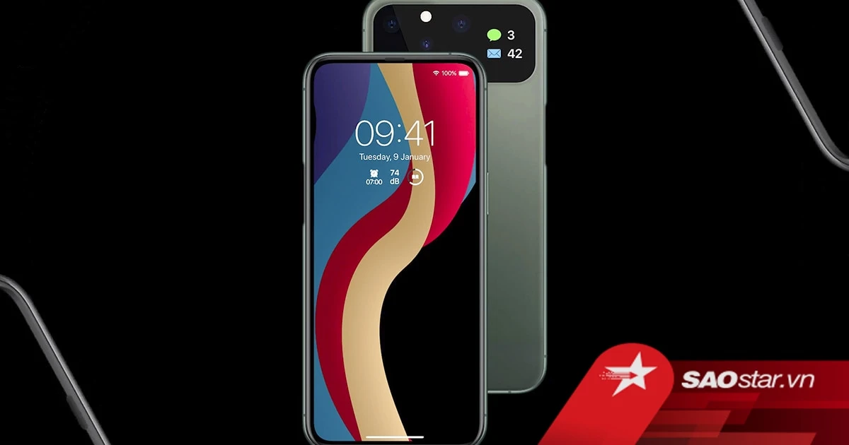 iPhone 12 đẹp mê mẩn: Màn hình tràn viền toàn vẹn, 5 camera sau