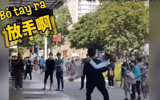 Cai khong lai nguoi yeu, co gai xoay nguoi roi quat nga