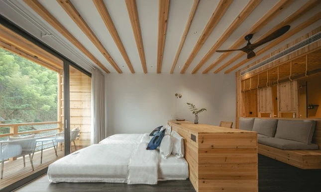 Vẻ đẹp bình yên của nhà gỗ giữa miền sơn cước