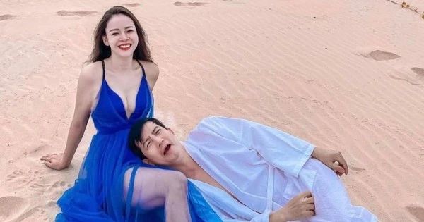 Diễm Hương khoe làn da trắng nõn bên ông xã Lê Hồng Quang