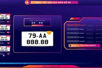 Biển số ngũ quý 8 trúng đấu giá hơn 2,6 tỷ đồng