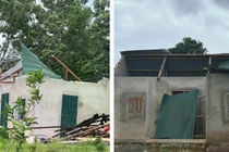 Hàng chục ngôi nhà ở Quảng Trị bị tốc mái, đổ sập do bão số 3 Wipha
