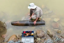 Phát hiện quả bom 'khủng' gần chợ Nam Đông ở Huế