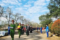 Xúc động lễ truy điệu, an táng 5 hài cốt liệt sĩ ở Khe Sanh