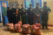 Bắt 2 đối tượng vận chuyển 160 kg thuốc nổ qua biên giới