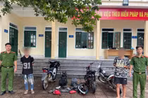 Bắt nóng 2 đối tượng chuyên trộm xe máy ở Hà Tĩnh