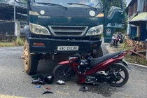 Xe tải va chạm xe máy, 2 người thương vong ở Lâm Đồng