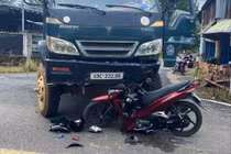 Xe tải va chạm xe máy, 2 người thương vong ở Lâm Đồng