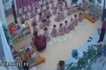 Xôn xao clip bé trai 4 tuổi nghi bị nữ giáo viên giật tóc 