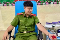 Thiếu uý Công an vượt hơn 40km hiến máu cứu sống bệnh nhân nguy kịch