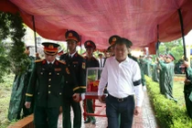Truy điệu, án táng 34 hài cốt liệt sĩ ở Quảng Trị