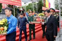 Hà Tĩnh truy điệu, an táng 4 hài cốt liệt sỹ hi sinh tại Lào