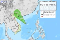 Áp thấp nhiệt đới đang hướng vào vịnh Bắc Bộ