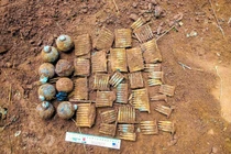 Huỷ nổ an toàn hàng trăm viên đạn, lựu đạn ở Quảng Trị