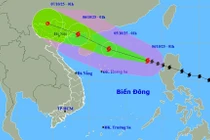 Bão số 11 Matmo giật cấp 16 đang hướng vào Bắc Bộ