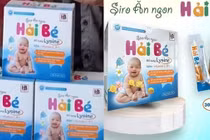 Thu hồi toàn quốc lô sản phẩm Siro ăn ngon Hải Bé giả 