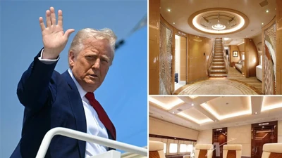 Ngắm "cung điện bay" Hoàng gia Qatar tặng Tổng thống Trump 
