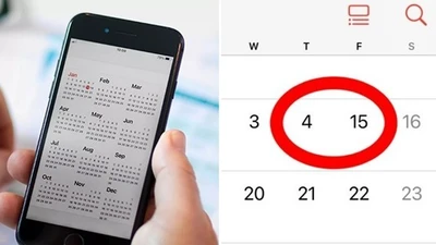 Bất ngờ lý do lịch trên điện thoại thiếu hẳn 10 ngày