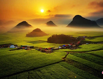 Ngất ngây vẻ đẹp của “thiên đường” Luoping, Trung Quốc