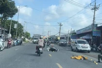 Mô tô tông xe ba gác, một người tử vong tại chỗ