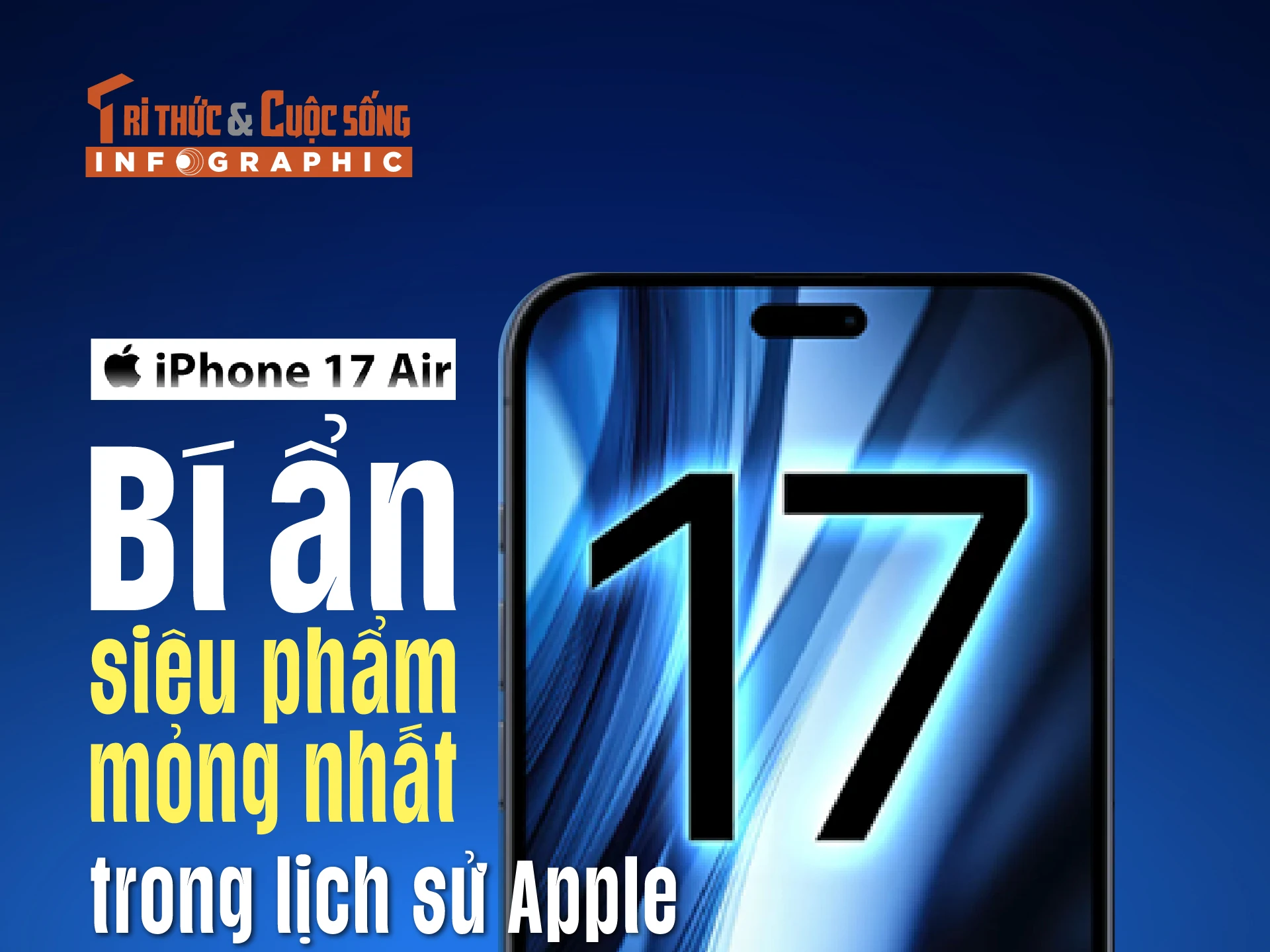 iPhone 17 Air: Bí ẩn siêu phẩm mỏng nhất trong lịch sử Apple