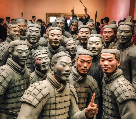 Dùng AI "họa" đội quân đất nung, quân đội Bát kỳ, sững sờ dung mạo 