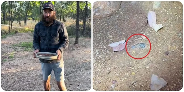 Đang đi dạo, bất ngờ nhặt được đá sapphire trị giá 12.500 USD