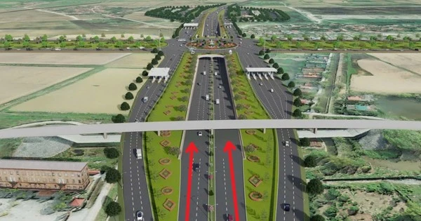 Hình ảnh nút giao 3 tầng nối cao tốc Pháp Vân - Ninh Bình với Vành đai 5