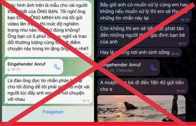 Tin nhắn các đối tượng đe dọa nạn nhân. 3-4949.jpg