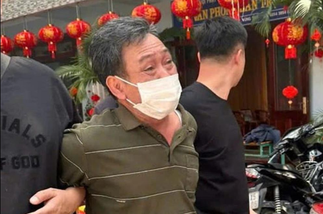 Vũ Văn Vương sau khi bị bắt. (Ảnh: Công an cung cấp) capture-6047.png