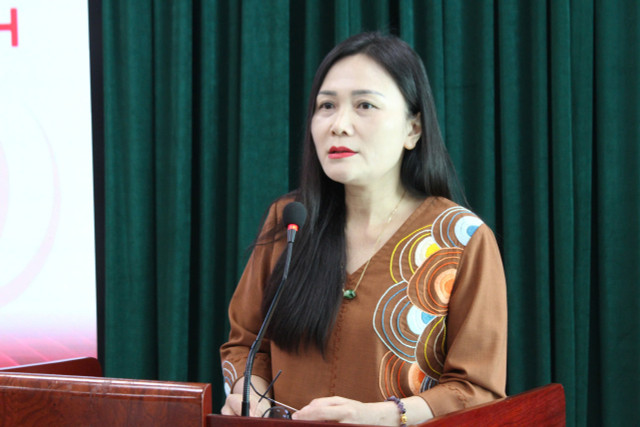 ThS. Bùi Thị Thu Hằng - Phó Giám đốc phụ trách, Phó Tổng Biên tập Nhà xuất bản Tri thức phát biểu. 1d85647b-77f3-46d8-a26d-0b2e352ccdf7.jpg