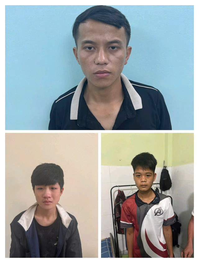 Từ trên xuống dưới, từ trái qua phải: Đối tượng Trần Văn Hải, Lương Đình Khang và Lữ Văn Nam. 3-i-t-ng.jpg