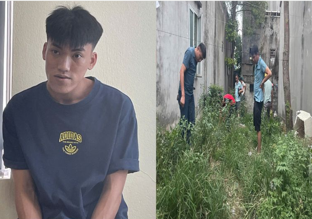 Đối tượng Nguyễn Văn Định và khu vực cất giấu tài sản ăn trộm. capture.png